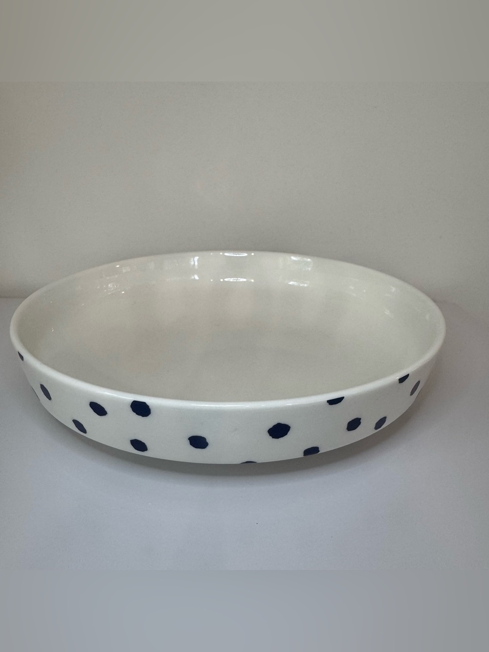 Kate Spade New York & Lenox Primrose Drive Blue Dot Pasta Bowl 9"